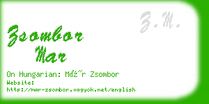 zsombor mar business card